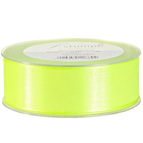 Artikel Geschenkband Dekoband Webkante Limettengrün 40mm 50m