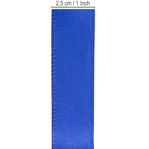 Polyester Dekorationsband Geschenkband Dunkelblau 25mm x 50m | Floristik24.at
