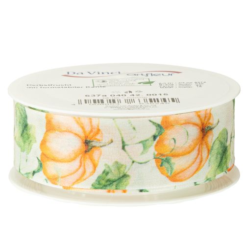 Artikel Geschenkband Kürbis Band Herbst Orange 40mm 15m
