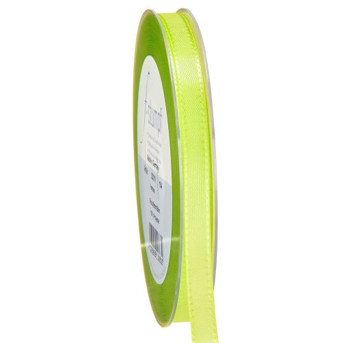 Floristik24 Geschenkband Limettengrün Dekoband Satinband 8mm 50m