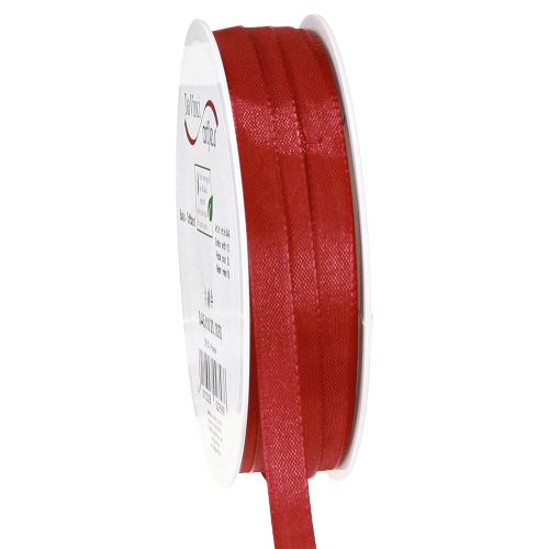 Floristik24 Geschenkband Rot Dekoband Taftband Hellrot 10mm 50m