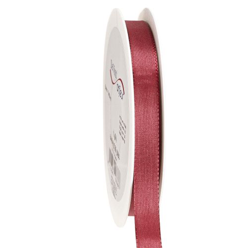Floristik24 Geschenkband Taftband Deko Band Bordeaux 15mm 50m