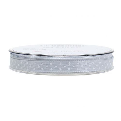 Floristik24 Geschenkband Grau 10mm 25m