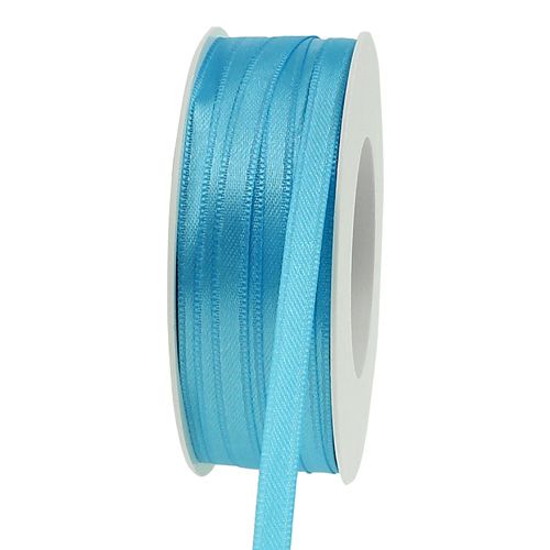 Floristik24 Geschenkband Hellblau 6mm 50m