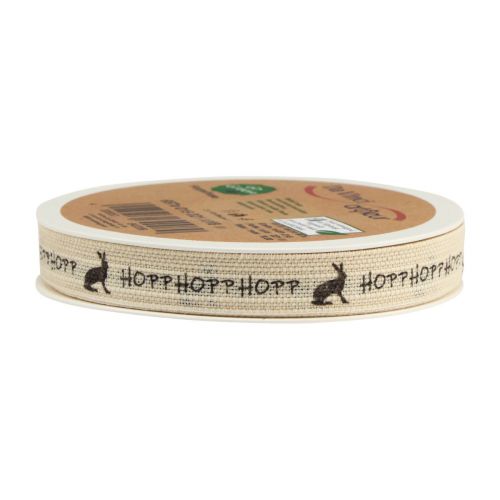 Artikel Geschenkband Ostern Baumwollband Osterhase 15mm 18m
