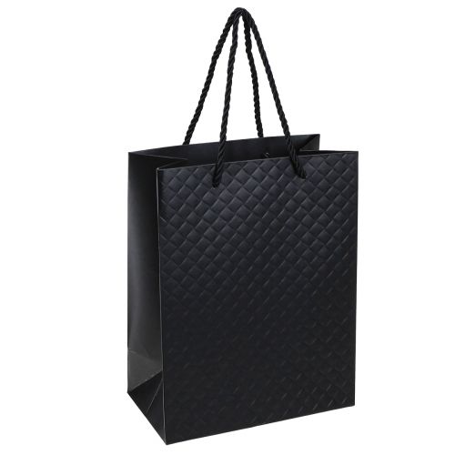 Geschenktasche Geschenktüte Schwarz 18×10×23cm 1 St