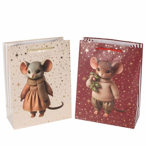 ProductNameWeihnachtsgeschenktüten mit Mausmotiv und Sternen, 18 x 8 x 24 cm, 2 Stück/ProductName
ProductDescription<h2>Weihnachtsgeschenktüten mit Mausmotiv zum Verpacken kleiner Geschenke</h2>
<p>Die Geschenktüten mit Mausmotiv und Sternen sind für das 