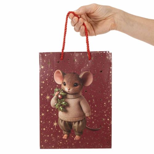 ProductNameWeihnachtsgeschenktüten mit Mausmotiv und Sternen, 18 x 8 x 24 cm, 2 Stück/ProductName
ProductDescription<h2>Weihnachtsgeschenktüten mit Mausmotiv zum Verpacken kleiner Geschenke</h2>
<p>Die Geschenktüten mit Mausmotiv und Sternen sind für das | Floristik24.at