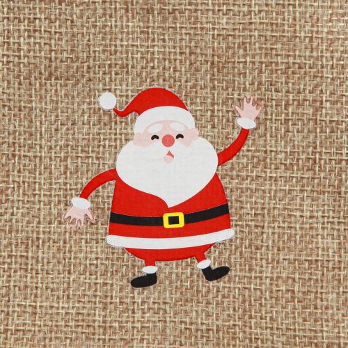 Artikel Geschenktasche Weihnachten Jutebeutel Natur 10×13cm 8St