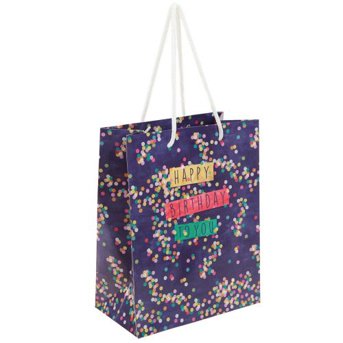 Geschenktüte Geburtstag „Happy Birthday“ Papier 18×10×23cm 2St