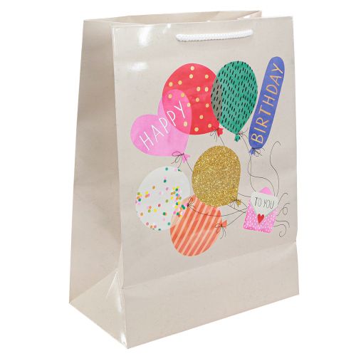 Artikel Geschenktüte „Happy Birthday“ Geburtstagstüte Papier 26×14×36cm 2St