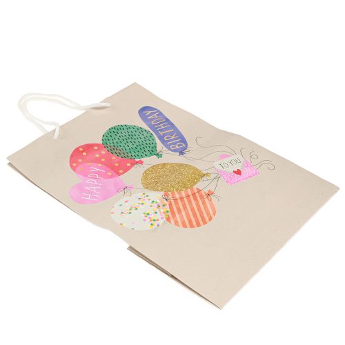 Artikel Geschenktüte „Happy Birthday“ Geburtstagstüte Papier 26×14×36cm 2St