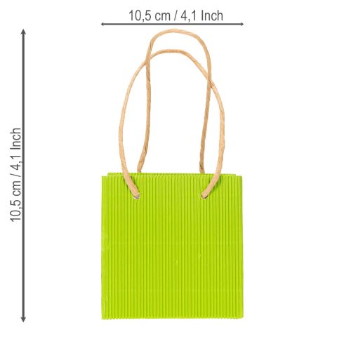 Artikel Geschenktüte Papier Tasche mit Henkeln Farbenfrohe Verpackung 10,5cm 8St