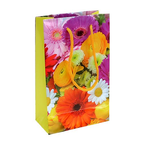 Floristik24 Geschenktüte Blumenmotiv 25cm x 34,5cm 1St