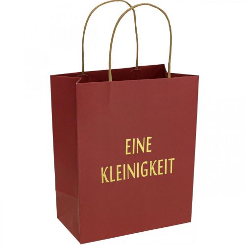 Artikel Geschenktüten „Eine Kleinigkeit“ Rot Papiertüten 16×8cm 6St