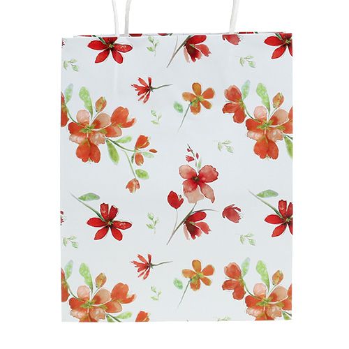 Artikel Geschenktüten mit Blüten 25cm x 20cm x 11cm 6 St