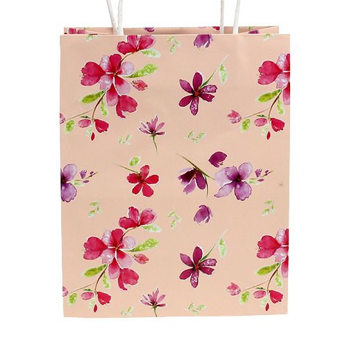 Artikel Geschenktüten mit Blumen 20cm x 11cm x 25cm 6 St
