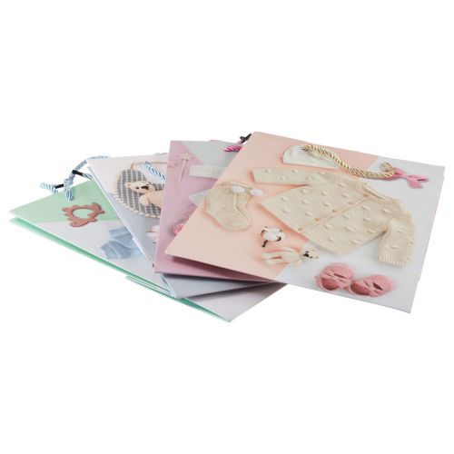 Artikel Geschenktüten Baby Geschenktaschen Geburt 23×18cm 12St