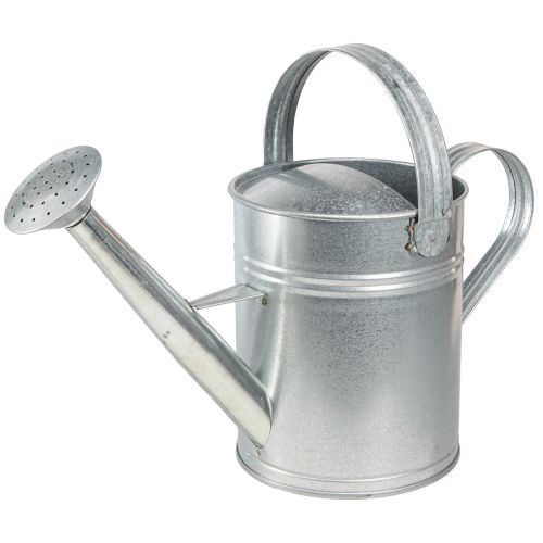 Artikel Deko Gießkanne Retro Design Metall Silber 42x15,5x27cm