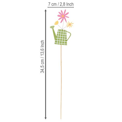 Artikel Gießkannenstecker für frühlingshafte Dekoration im Garten oder Blumentöpfen 12St