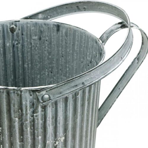 Artikel Gießkanne zum Bepflanzen, Deko-Kanne aus Metall, Pflanzgefäß Ø19,5cm