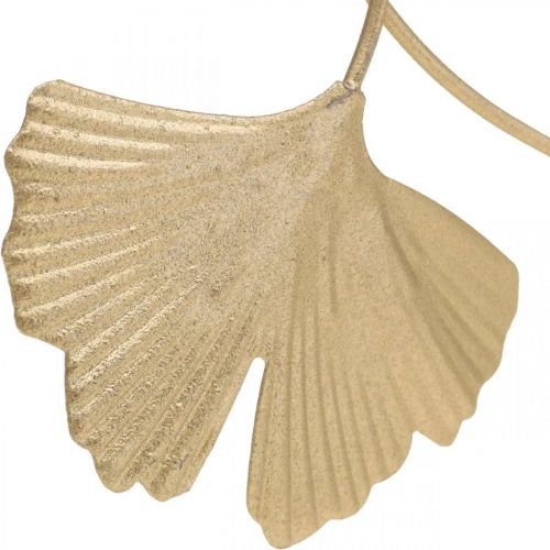 Floristik24 Ginkgoblatt Metall Deko Golden Dekostecker 14cm 12 St