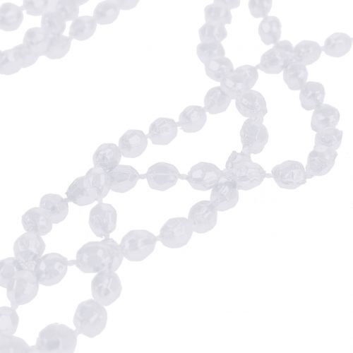 Artikel Christbaumschmuck Perlenband Weiß 275cm