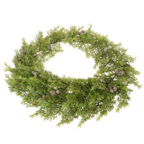 Künstliche Zypressengirlande mit Zapfen 180 cm Grün für Innen | Floristik24.at