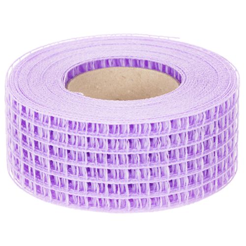 Gitterband lila 4,5 cm x 10 m Dekoband aus Kunststoff für Bastelarbeiten | Floristik24.at