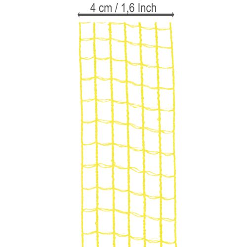 Netzband Gelb Polypropylen 4,5 cm x 10 m für Dekoration | Floristik24.at