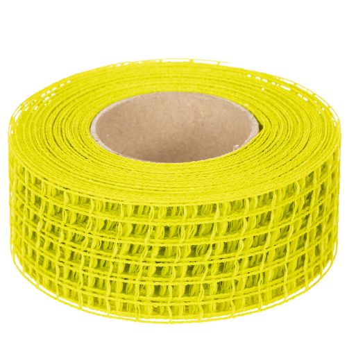 Netzband Gelb Polypropylen 4,5 cm x 10 m für Dekoration | Floristik24.at