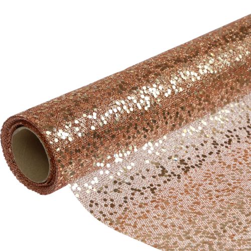 Floristik24 Tischläufer Weihnachten Rose Gold Tischband 48×450cm