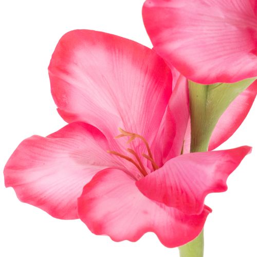 Künstliche Gladiole aus Kunstseide 88cm Pink für Innenbereich | Floristik24.at