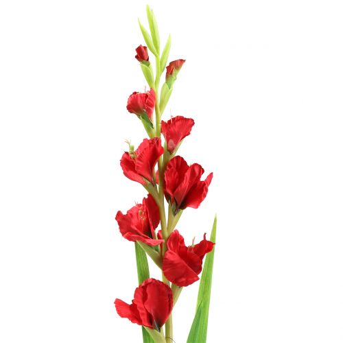 Gladiole Seidenblume Kunstblume Kunstpflanze 80 cm rot 127114-29 F6 
