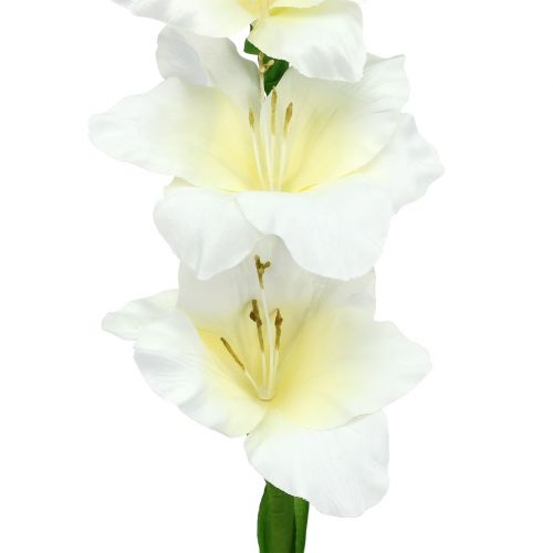 Floristik24 Gladiole Weiß 86cm künstlich