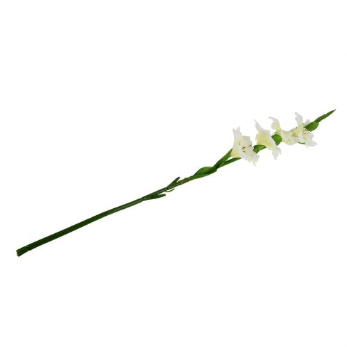 Floristik24 Gladiole Weiß 86cm künstlich