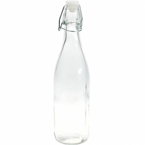 Floristik24 Deko-Flasche, Bügelflasche, Glasvase zum Befüllen, Kerzenhalter