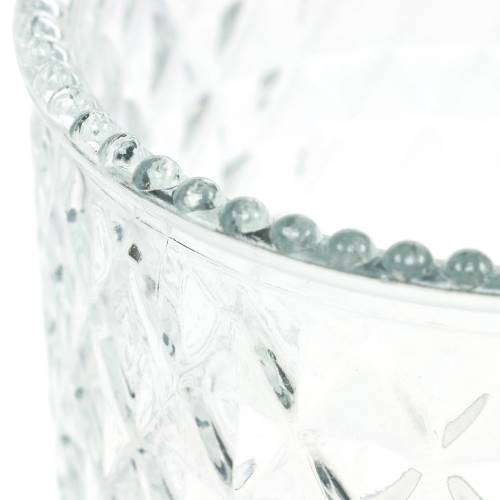 Floristik24 Deko-Glas Rauten Glasvase Klar Blumenvase 2St
