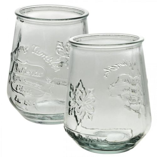 Artikel Getränkespender Glas mit Zapfhahn Set mit 4 Trinkgläsern H25,5cm