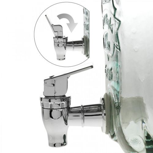 Artikel Getränkespender Glas mit Zapfhahn Set mit 4 Trinkgläsern H25,5cm