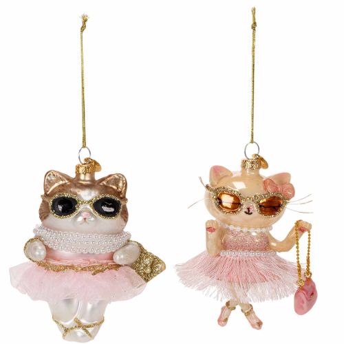 Katzen-Christbaumschmuck aus