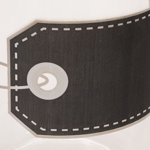 Glaskaraffe 27cm mit 4 Gläsern 11cm aus transparentem Glas, schwarz-grau beschriftbar | Floristik24.at