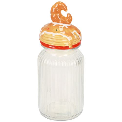 Artikel Bonboniere Glas Keksglas mit Deckel Croissant Ø11cm H28,5cm
