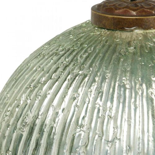 Floristik24 Weihnachtskugel Glas groß zum Hängen Grün, Golden Vintage Ø20cm