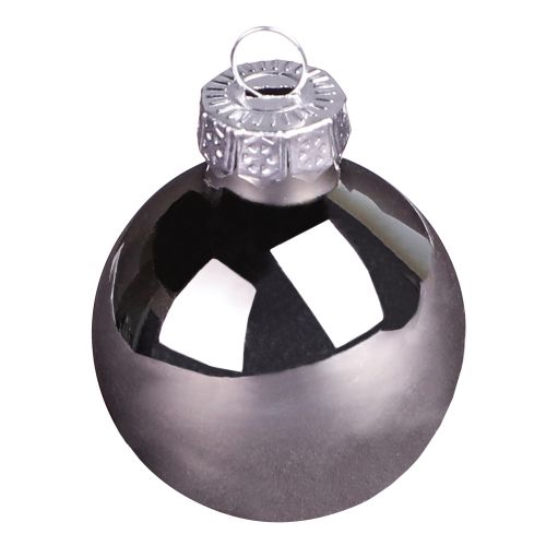 Artikel Glaskugeln Baum Weihnachten Silber Apricot Ø4cm 24 St
