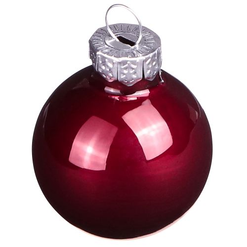 Artikel Glaskugeln Weihnachten in Bordeaux Mix Ø3cm 22 St