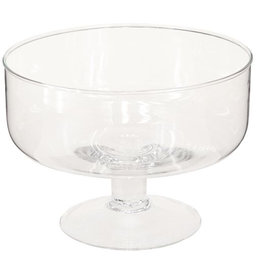 Artikel Glasschale für Schwimmkerzen Schale mit Fuß Ø19cm H14cm