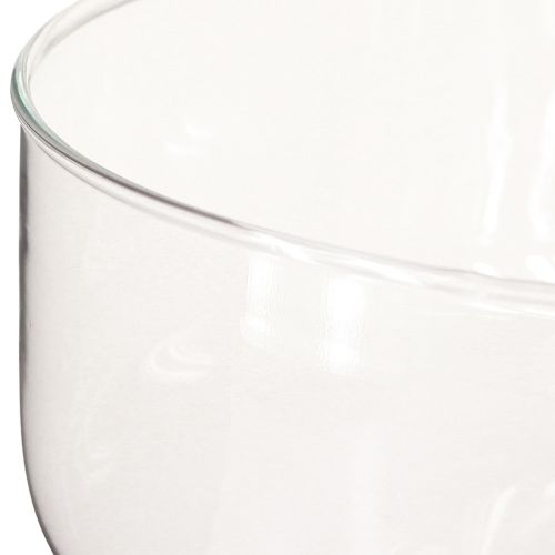 Artikel Glasschale für Schwimmkerzen Schale mit Fuß Ø19cm H14cm