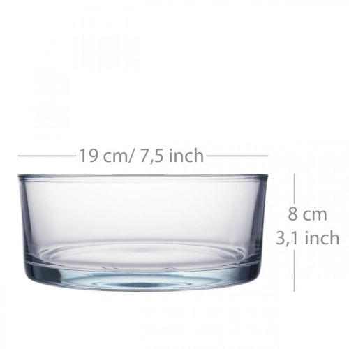 Artikel Glasschale Ø19cm H8cm