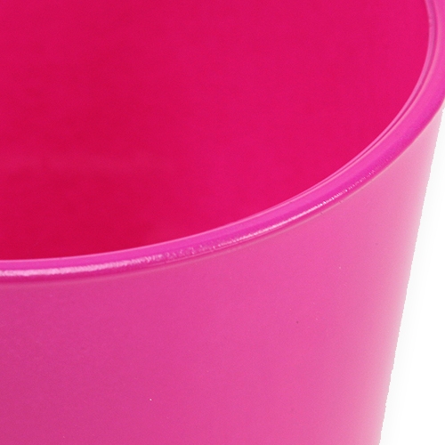 Floristik24 Mini Tischvase Pink Ø10cm H9cm